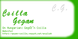 csilla gegan business card